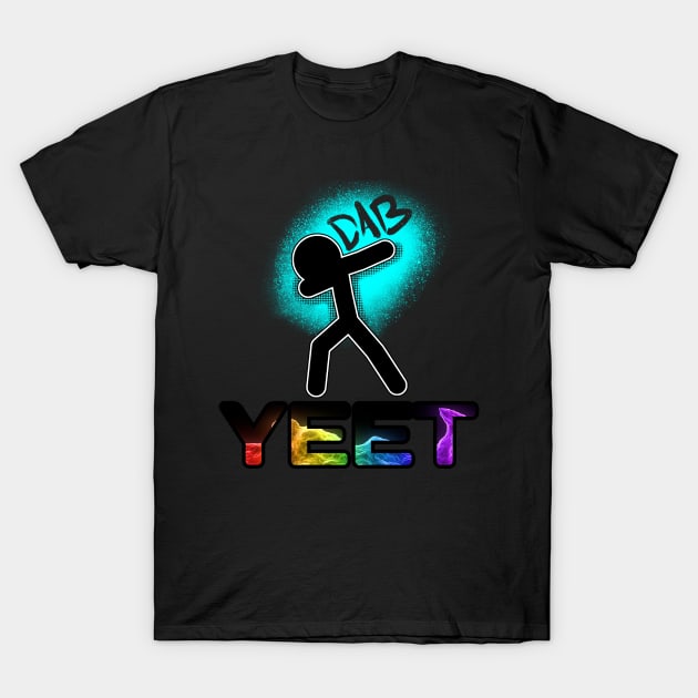 Yeet Dab - Trendy Dance - Dabbing Yeet Meme - Funny Humor Graphic Gift Saying T-Shirt by MaystarUniverse